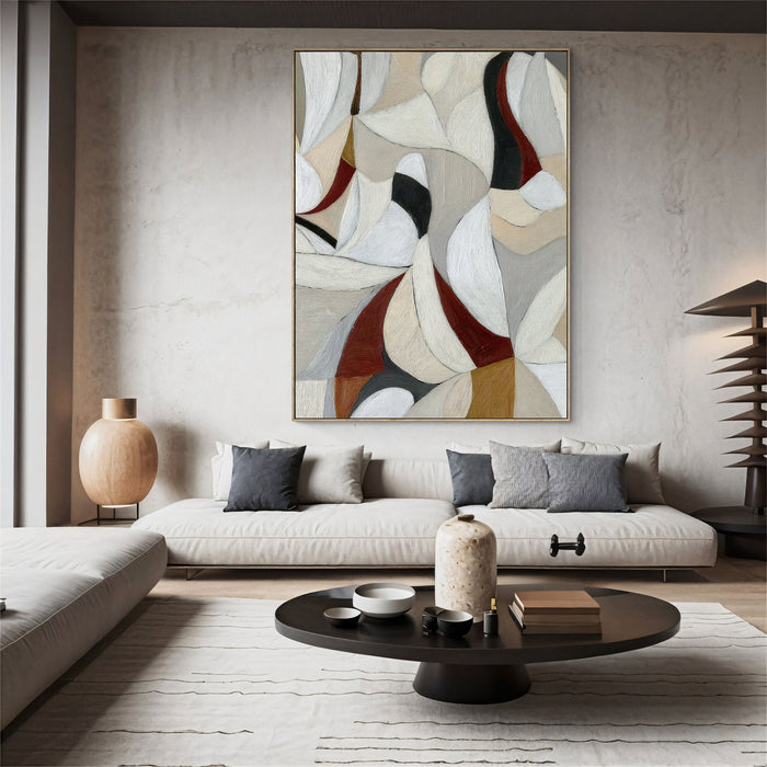 Textured Geometric Opulence | Neutral Rhythm