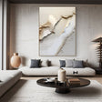 Textured Cream Undulation | Gilded Edges