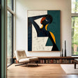 Abstract Portrait Textured Wall Art #PB007