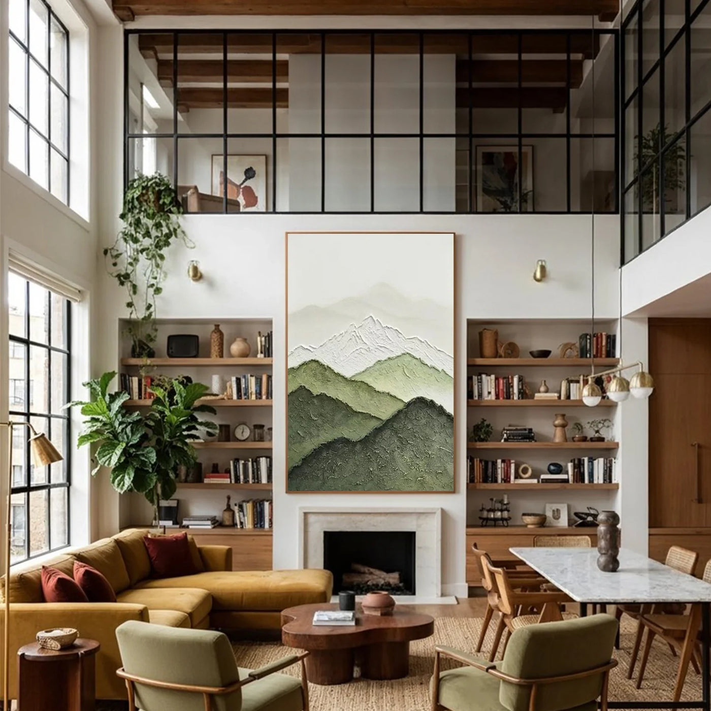 Mountain Textured Wall Art #MS040