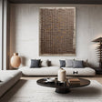 Textured Grid Elegance | Earthy Tones
