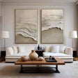 Ocean & Sky Textured Wall Art Set of 2 #MO015
