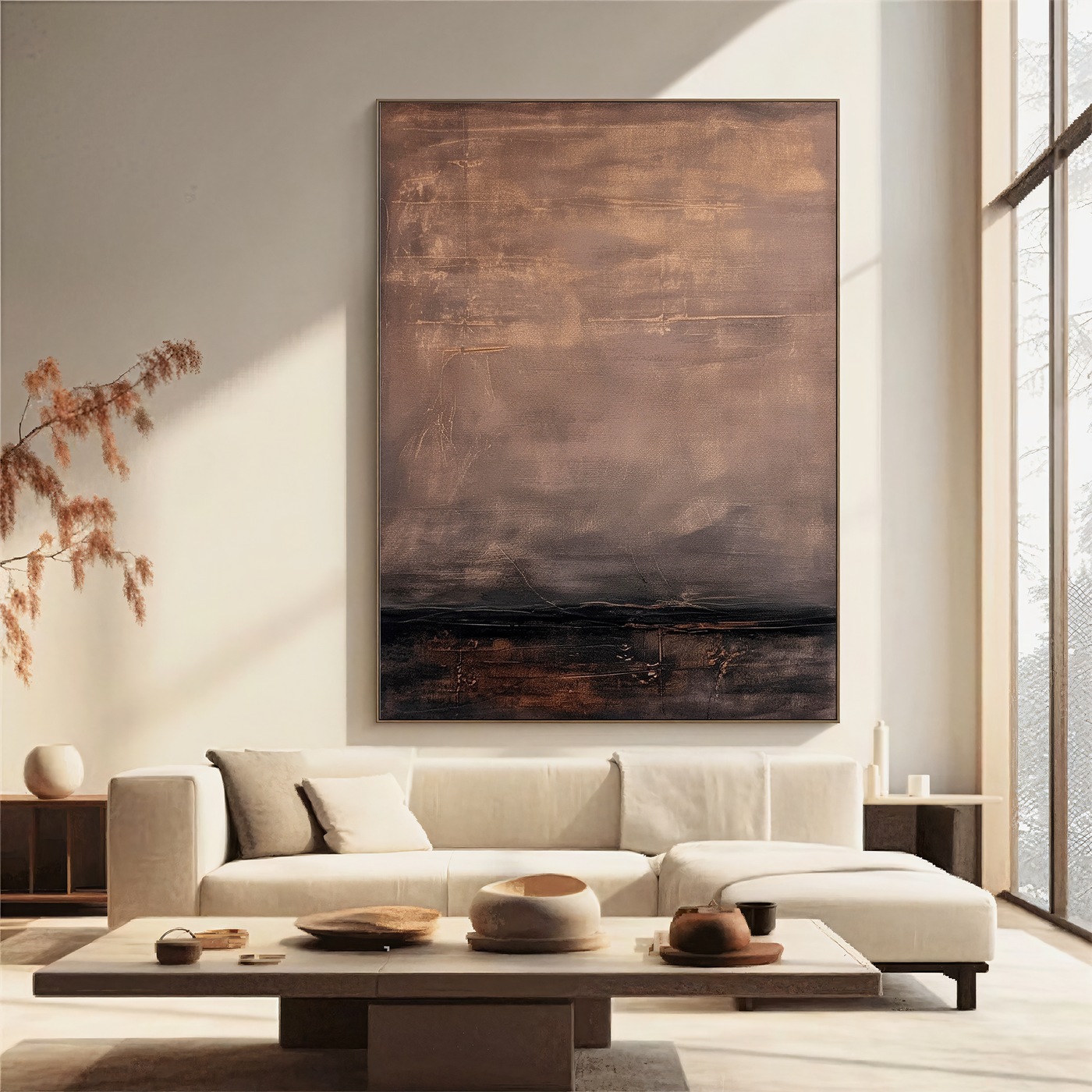 Textured Earthy Opulence | Brown Beige