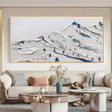 Skiing Sport Art Textured Canvas #PT010