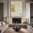 Textured Creamy Warmth | Beige Ivory