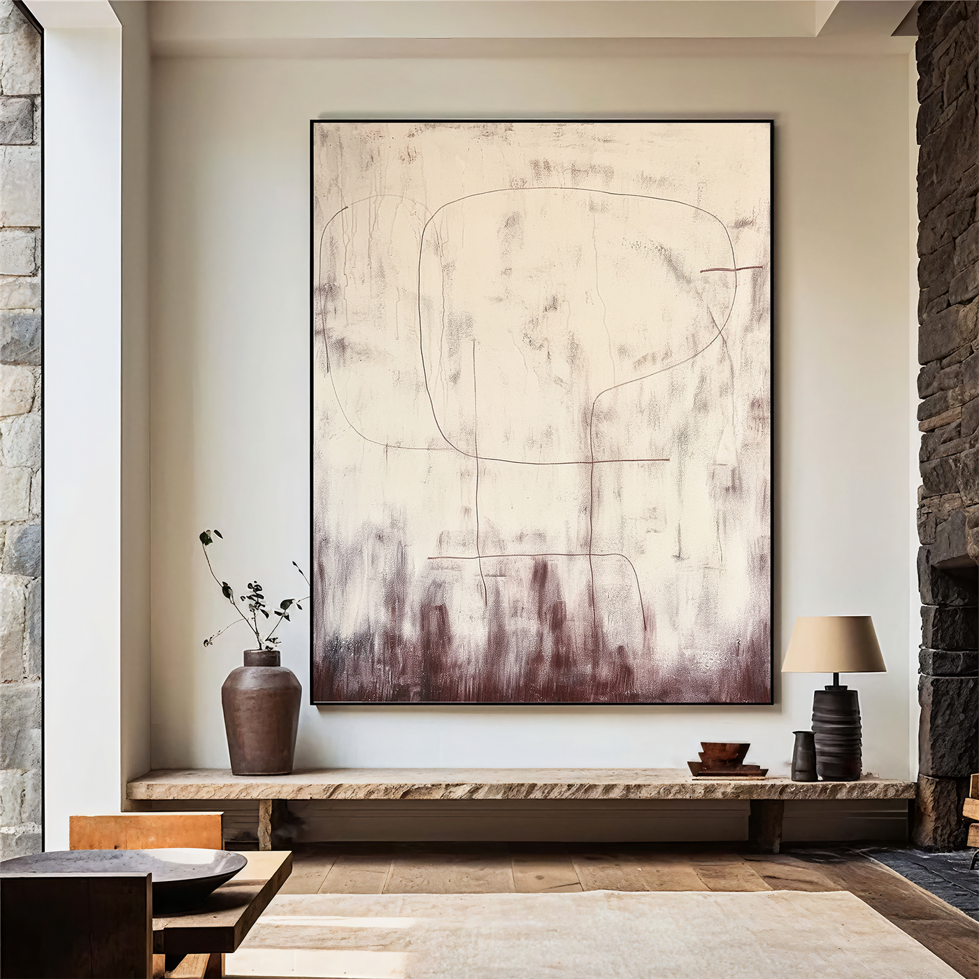 Textured Line Serenity | Beige Plum
