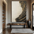 Black and White Minimalist Textured Wall Art #MT111