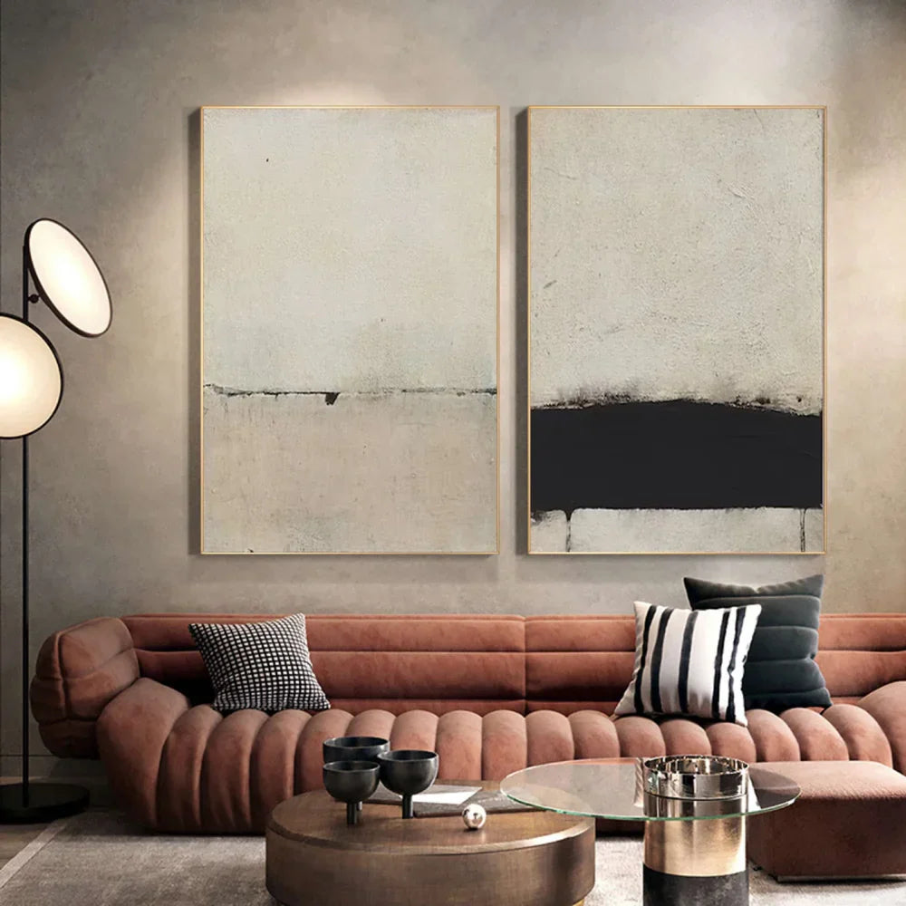 Wabi Sabi Abstract Wall Art Set of 2 #WT051