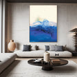 Textured Azure Opulence | Blue White