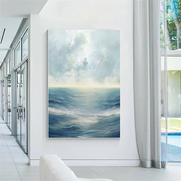 Ocean & Sky Abstract Wall Art #MO063