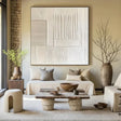 Beige and Brown Abstract Texture Wall Art  #AT084