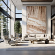 Textured Earthy Strata | Sanded Whites