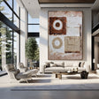 Textured Geometric Warmth | Beige Fusion
