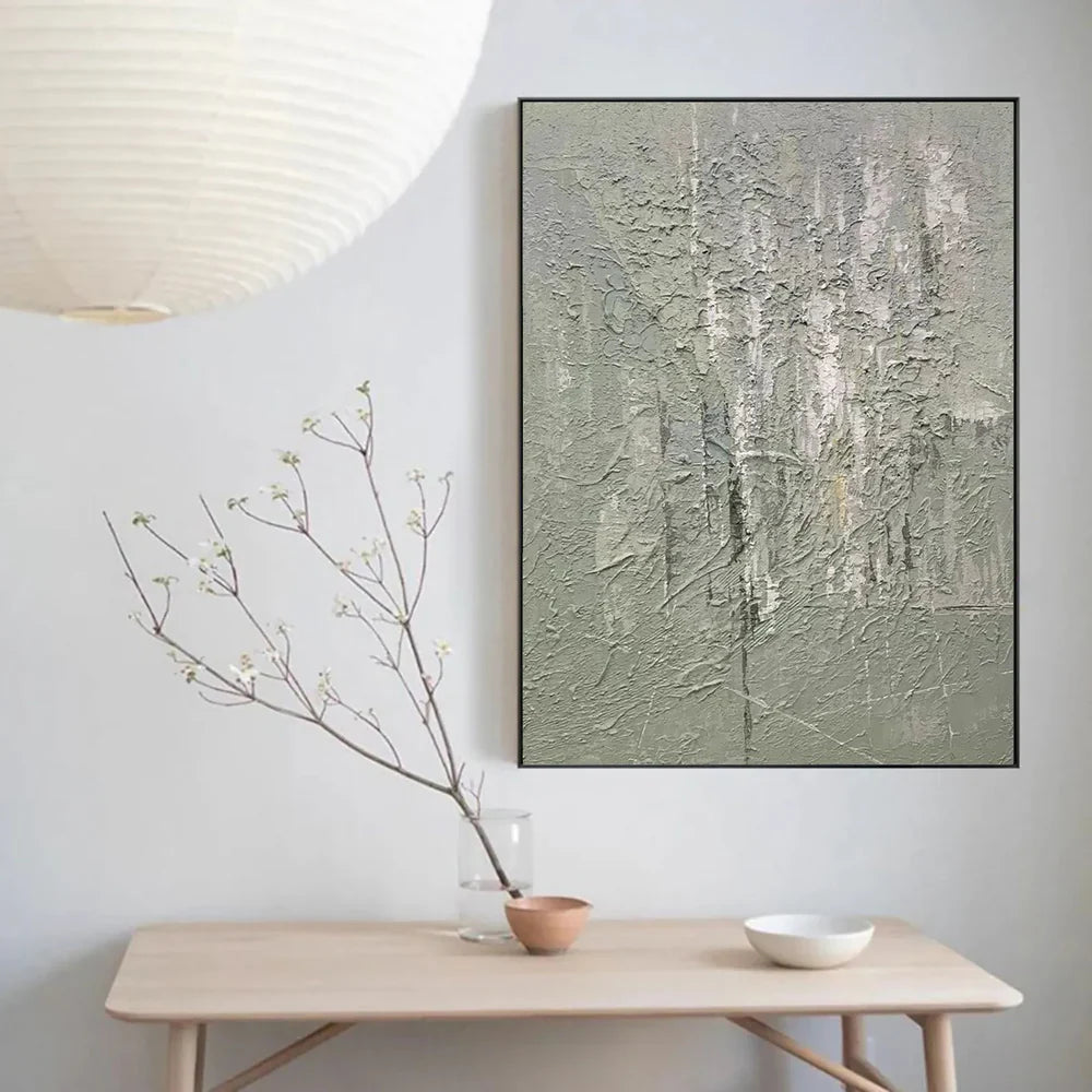 Green Abstract Texture Wall Art  #AT065