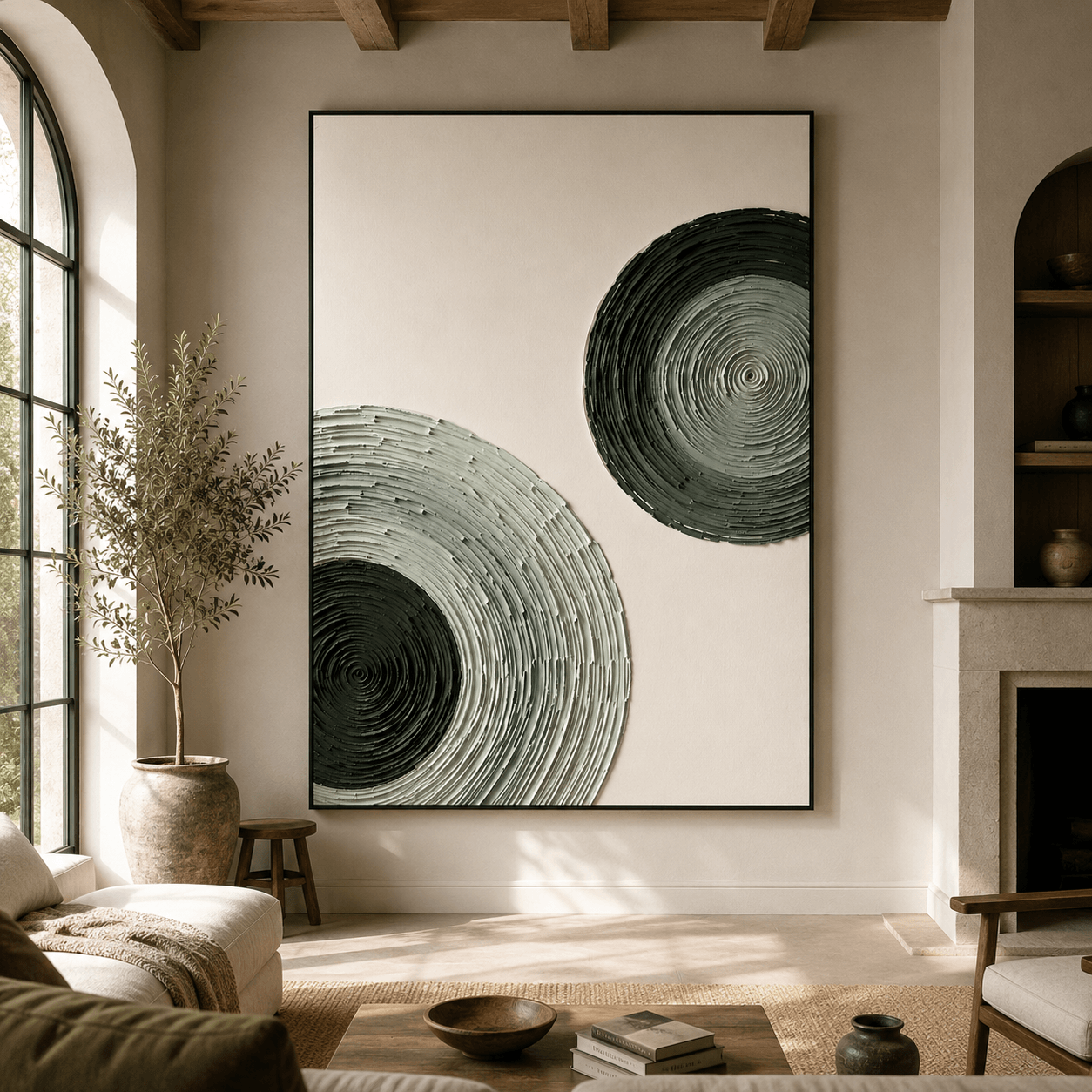 Abstract Art | Spiral Layered Circles