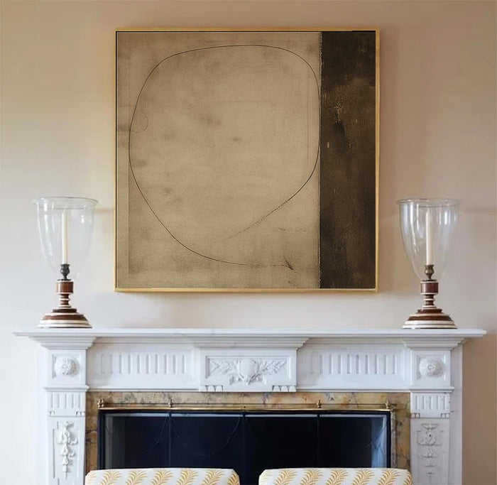 Textured Minimal Curve | Earth Tone