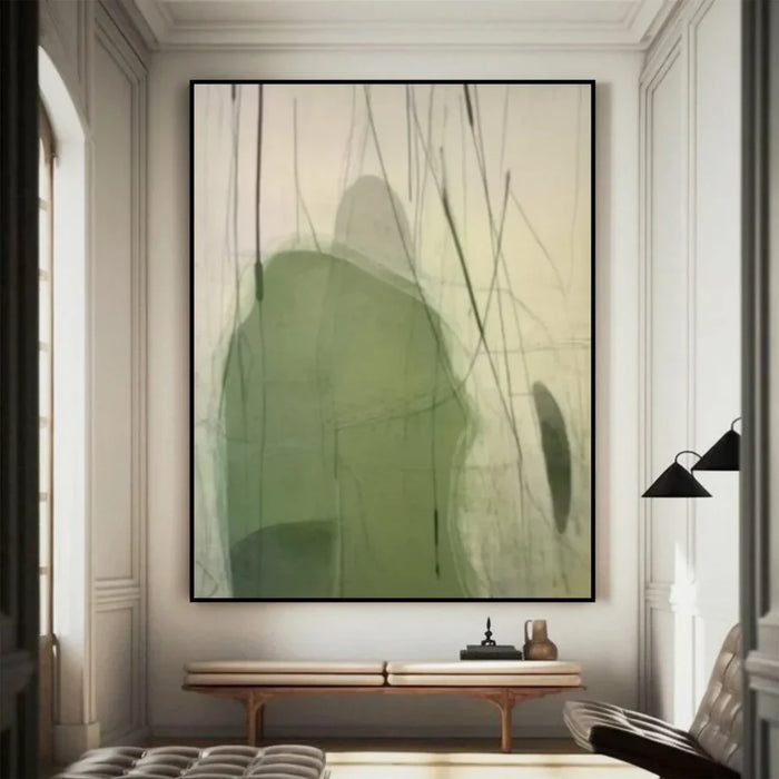 Green Abstract Wall Art  #AT098