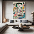 Textured Dynamic Abstraction | Colorful Accents