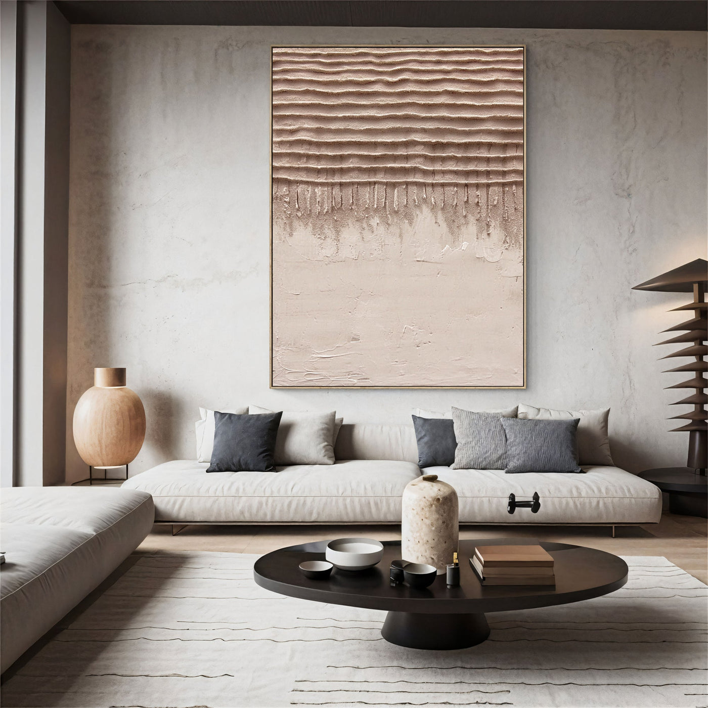Textured Earthy Serenity | Beige Layers