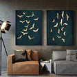Abstract Bird Animal Wall Art Set of 2 #DL053