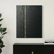 Black and Gold Minimalist Textured Wall Art #MT091
