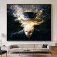 Ethereal Smoke Silhouette | Golden Specter