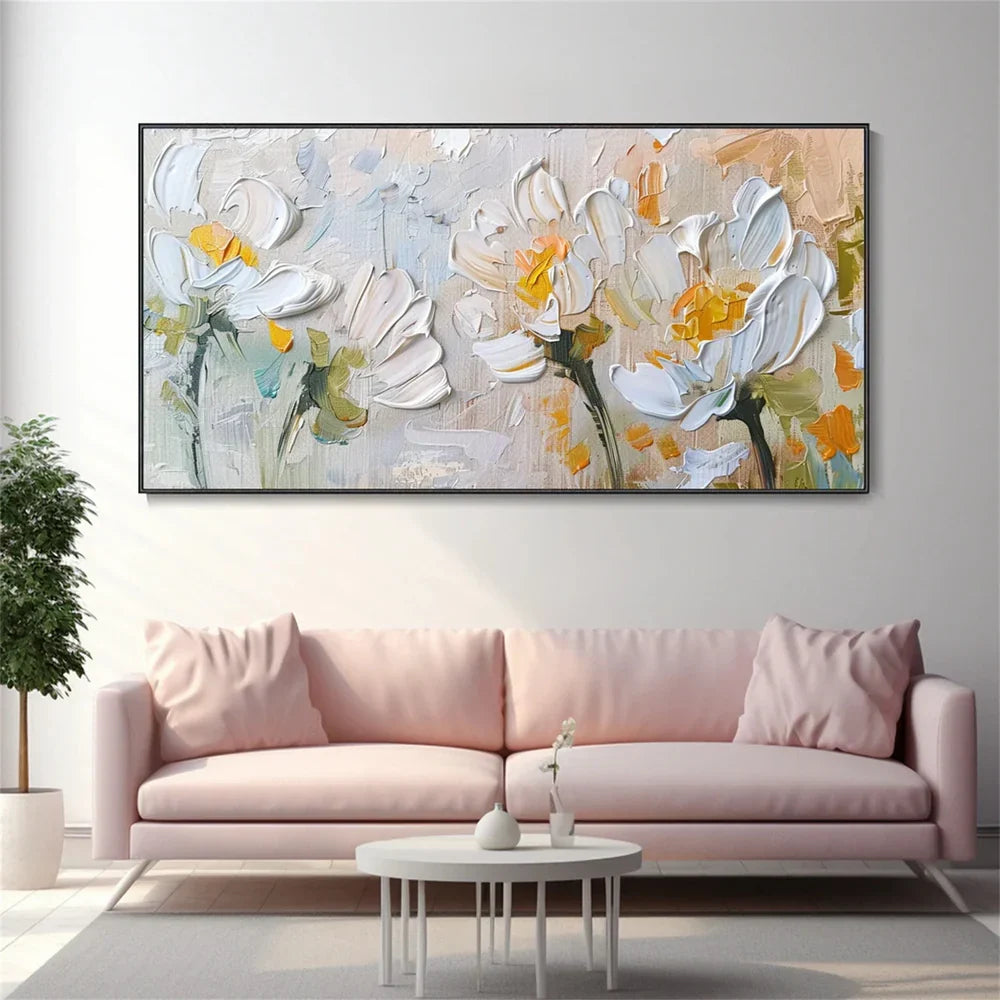 Flower & Tree Textured Abstract Wall Art #SF028
