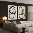Wabi Sabi Abstract Wall Art Set of 2 #WT046