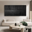 Black Minimalist Textured Wall Art #MT030