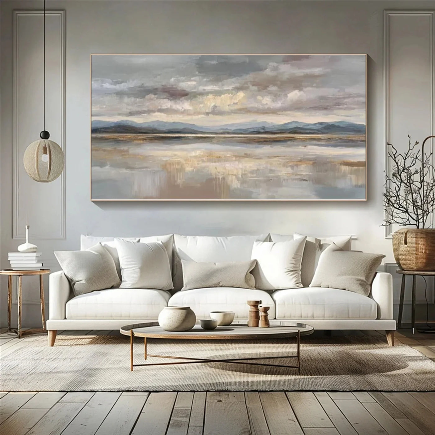 Ocean & Sky Abstract Wall Art #MO084