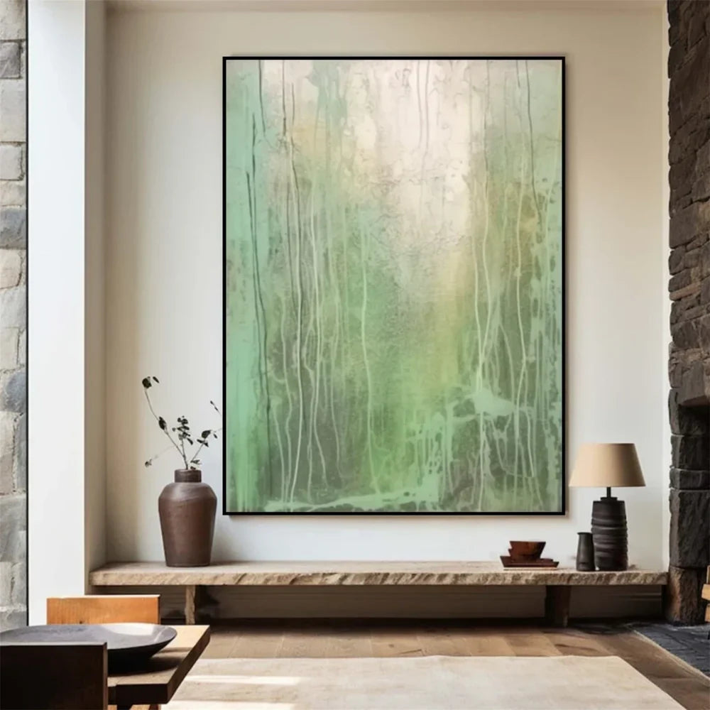 Green Abstract Wall Art  #AT097
