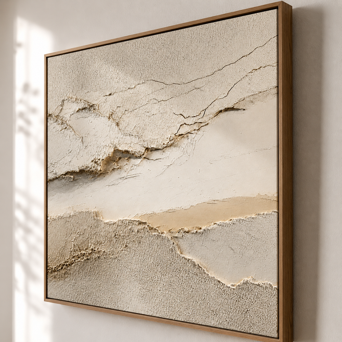 Textured Wabi Cliffscape | Neutral Tundra