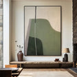 Green Abstract Wall Art  #AT098
