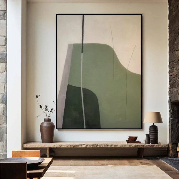 Green Abstract Wall Art  #AT098