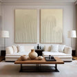 Beige and Brown Abstract Textured Wall Art Set Of 2 #AT082