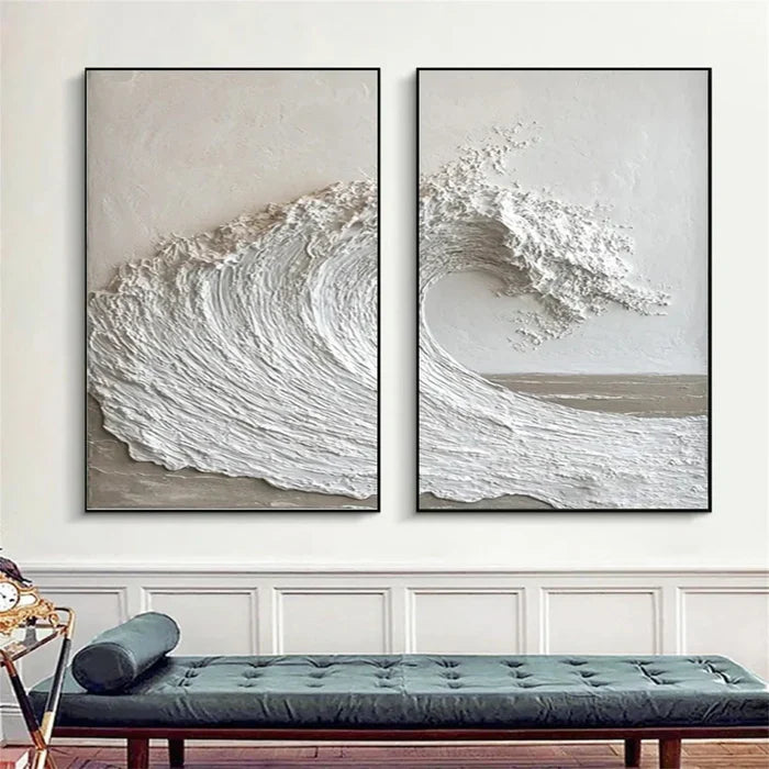 Ocean & Sky Textured Wall Art Set of 2 #MO030