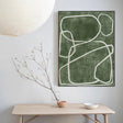 Green Abstract Wall Art  #AT070