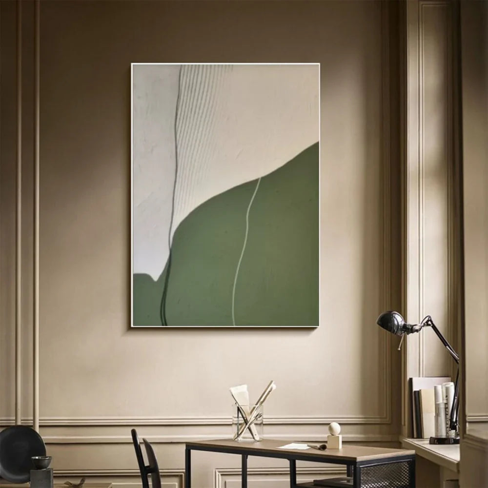 Green Abstract Wall Art  #AT099