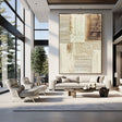 Textured Luxe Opulence | Beige Gold