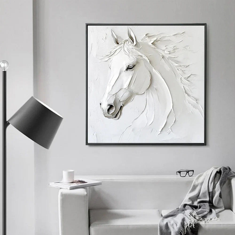 Abstract Horse Animal Textured Wall Art #DL025