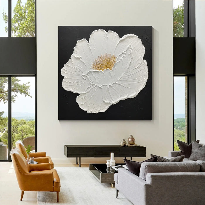 Flower & Tree Textured Abstract Wall Art #SF047