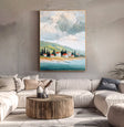 Textured Aegean Vestige | Crepuscular Hues