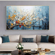 Flower & Tree Textured Abstract Wall Art #SF012