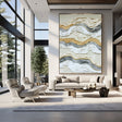 Textured Wavy Ripples | Gilded Hues