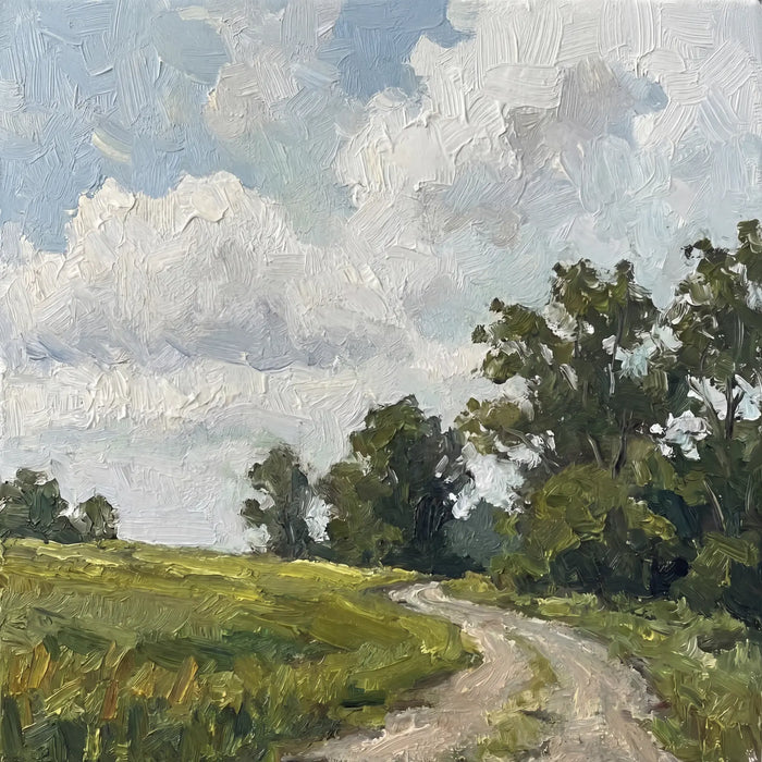 Impressionist Rural Landscape | Country Road