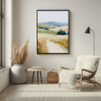 Hügelige Landschaft | Goldenes Weizenfeld