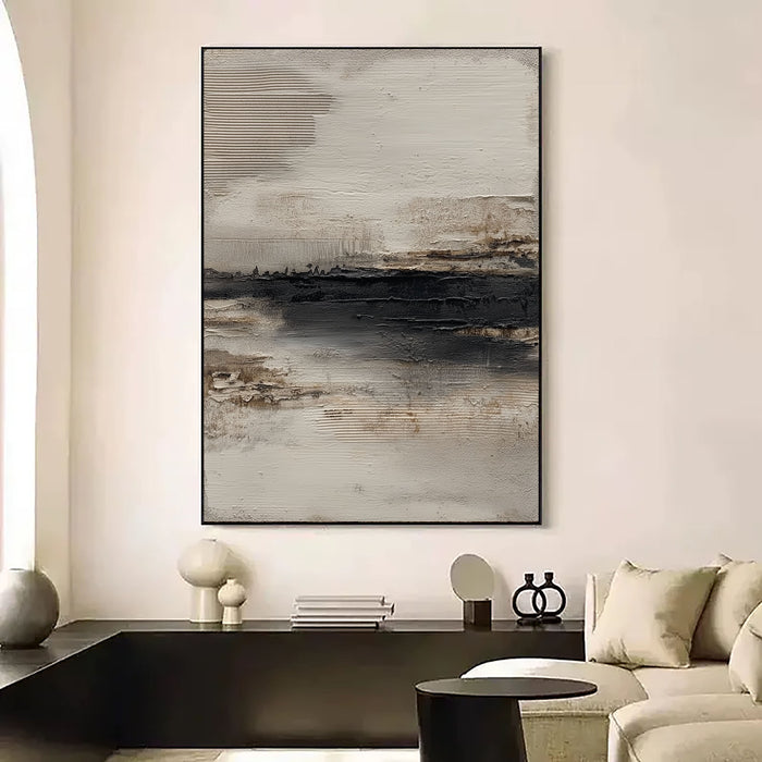 Monochrome Textured Horizon | Dark Depths