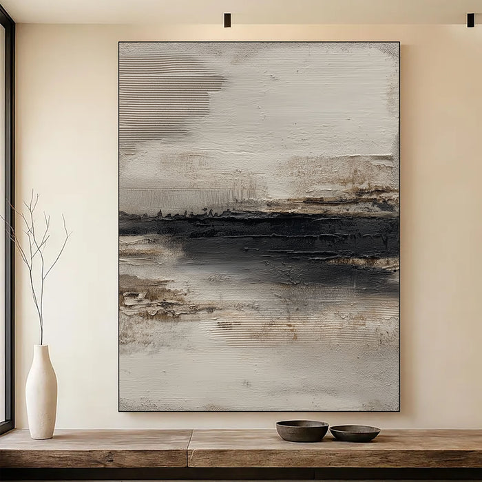Monochrome Textured Horizon | Dark Depths