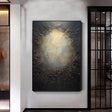 Textured Lunar Drama | Black Gold