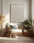 Textured Cream Cascades | Gold Accents